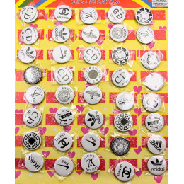 Піктограми "Бренди" (набір 40 шт) (3 см)