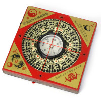 Компас дерев'яний квадратний Фен-шуй (8х8х1 см)