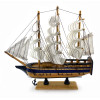 Model of a sailboat on a stand (24.5x24x6 cm)M