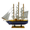 Model of a sailboat on a stand (24.5x24x6 cm)M