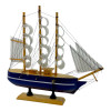 Model of a sailboat on a stand (24.5x24x6 cm)M