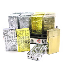 Зажигалка газовая турбо с фонариком (20 шт/уп)