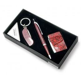 Gift set (Pen with keychain and lighter)