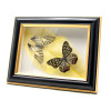 Бабочки в рамке "На листе" (20,5х16,5х3,5 см)
