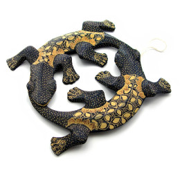 Geckos woven into a ring (d-20 cm)