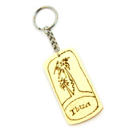 Keychain (I) bamboo 