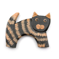 Магнит на холодильник из дерева "Кот" (8х6,5х1 см)