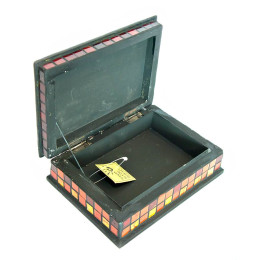 Шкатулка для украшений мозаичная (18х13х5,5 см)