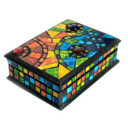 Скринька для прикрас мозаїчна (18х13х6,5 см)