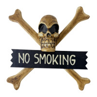 Skull and Bones "No Smoking" (30x9x30 cm)