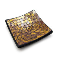 Mosaic candlestick (11x11x2 cm) A