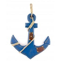 Anchor wooden blue (44x27x1.5 cm)