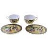 Porcelain set (2JBS70) 2 cups +2 saucers 