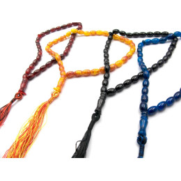 Чітки кольорові (кольори в асортименті) (33 см) (33 намистини)