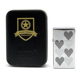 Petrol lighter, bronze, gift box Y