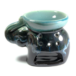 Аромалампа "Слон" черно-бирюзовый (9х11,5х8 см)