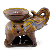Aroma lamp "Elephant" brown (9x11.5x8 cm)