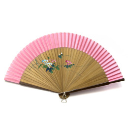 Веер бамбук с шелком (21 см)AA