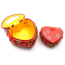 Jewelry boxes "Hearts" eg 2 pcs (17.5x15.5x8.5 cm 14x12x6 cm)