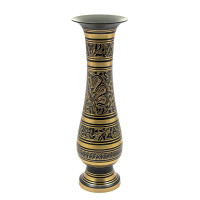 Vase bronze black (29x9x9 cm)