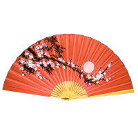 Wall fan "Sakura on a red background" (90cm)