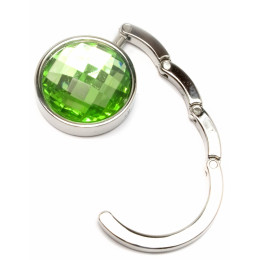 Сумкодержатель для женской сумочки "Кристалл" зеленый (d-4,5 см)24807E