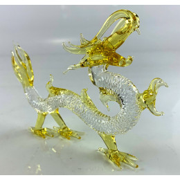 Дракон кришталевий жовтий (16х10, 5х3 см)
