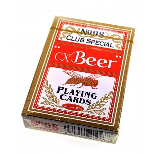 Карты игральные (98) "Beer" (9х6х1,8 см)(Пластиковое покрытие)