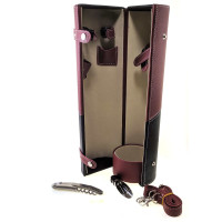 Bottle case with sommelier set (36x11x11 cm)
