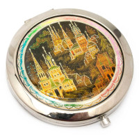 Cosmetic mirror "Russian beauty" (d-7cm)
