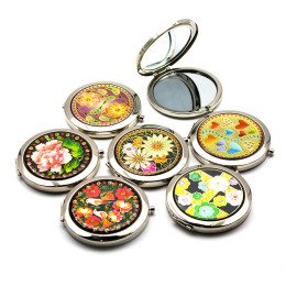 Cosmetic mirror "Uzor" chrome (d-7cm)