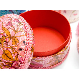 Шкатулка кожа (d-10, h-6 см)