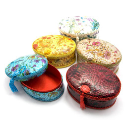 Скринька шкіра "Овал" (12,5х9х5,5 см)
