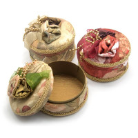 Box fabric round (d-10,h-7 cm)