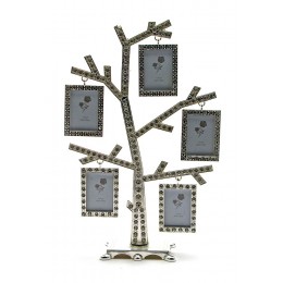 Фоторамка со стразами "Родовое дерево" (5 фото) (23,5х15х5,5 см)