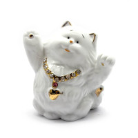 Cat porcelain (10x9x6 cm)