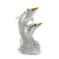 Дельфіни пари фарфор (11,5х8х5 см)