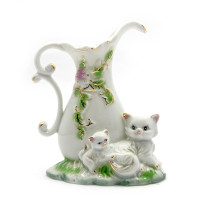 Кошенята зі глечиком фарфор (12,5х10,5х5 см)
