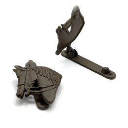 Ручка-колотушка дверная "Лошадь" (15х10х3 см)