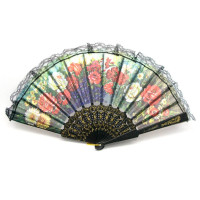 Lace Black Fan (24cm)(10 PCS/Pack)