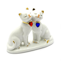 Кошки пара фарфор (9,5х8х3,5 см)