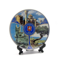 Ceramic plate on stand 