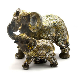 Elephants couple (18x23x14 cm)