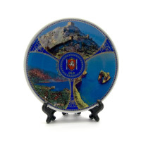 Тарілка керамічна на підставці 