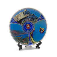 Тарілка керамічна на підставці 