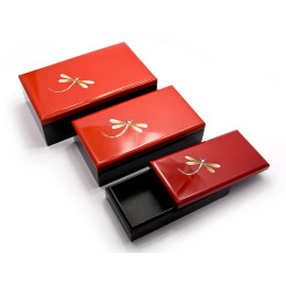 Caskets set of 3 pieces (10x10x4 cm 13x13x5 cm 16x16x6 cm) (Vietnam)