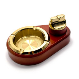 Gift set (Ashtray with a lighter) (19x16.5x4.5 cm)