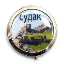 Cosmetic mirror "Sudak" (d-7 cm) chrome