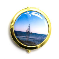 Дзеркальце косметичне "Крим" (d-7 см) золото