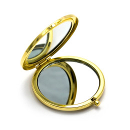 Cosmetic mirror "Crimea" (d-7 cm) gold